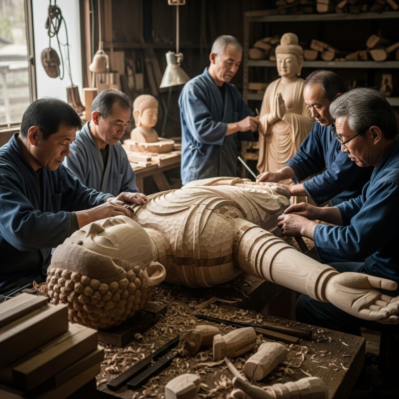 仏像の作り方③「寄木造（よせぎづくり）」：分業が生んだ、優美で巨大な仏像
